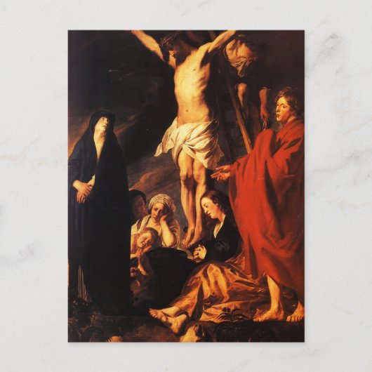 Jacob Jordaens - Christus am Kreuz Postkarte (Vorderseite)