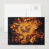 Jacob Jordaens- Psyche wird auf Olympus gehostet Postkarte (Vorne/Hinten)