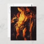 Jacob Jordaens - Saint Christopher mit Kind Postkarte (Vorne/Hinten)