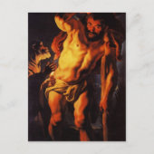 Jacob Jordaens - Saint Christopher mit Kind Postkarte (Vorderseite)