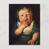 Jacob Jordaens- Study of small child Postkarte (Vorderseite)