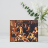 Jacob Jordaens - Wie der alte Sang, also der junge Postkarte (Stehend Vorderseite)