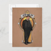 JACOB KOWALSKI™ Art Deco Panel Postkarte (Vorne/Hinten)