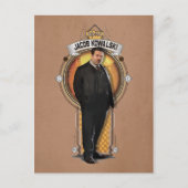 JACOB KOWALSKI™ Art Deco Panel Postkarte (Vorderseite)