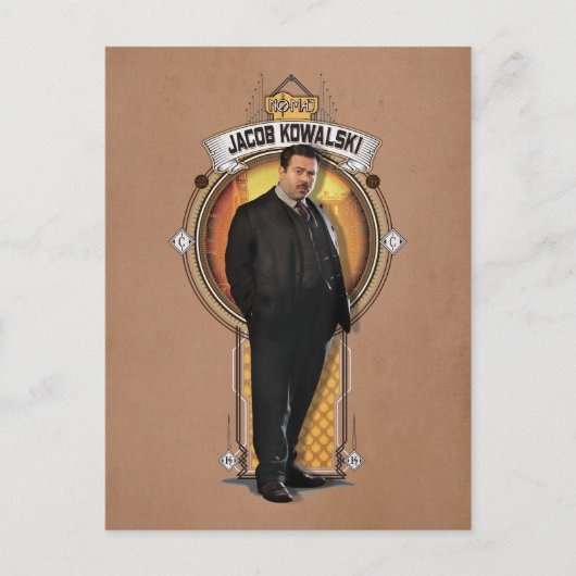 JACOB KOWALSKI™ Art Deco Panel Postkarte (Vorderseite)