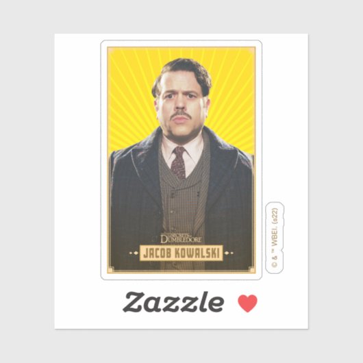 Jacob Kowalski Character Graphic Aufkleber (Blatt)