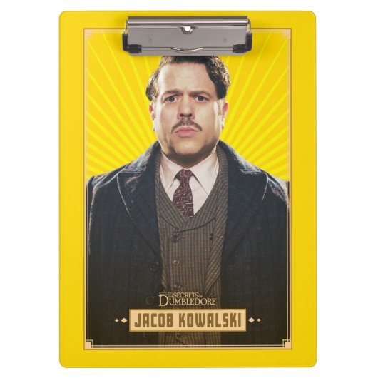 Jacob Kowalski Character Graphic Klemmbrett (Vorderseite)