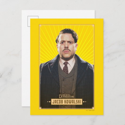 Jacob Kowalski Character Graphic Postkarte (Vorne/Hinten)