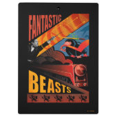 Jacob Kowalski Fantastische Bestien Vintage Poster Klemmbrett (Rückseite)