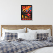 Jacob Kowalski Fantastische Bestien Vintage Poster Leinwanddruck (Insitu (Schlafzimmer))