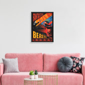 Jacob Kowalski Fantastische Bestien Vintage Poster Leinwanddruck (Insitu (Wohnzimmer))