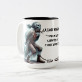 Jacob Marley - Eine Weihnachts-Carol-Tasse Zweifarbige Tasse (Vorderseite Links)