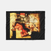 Jacob Marley Ghost Scrooge Bah Humbug Christmas Ca Fleecedecke (Vorderseite (Horizontal))