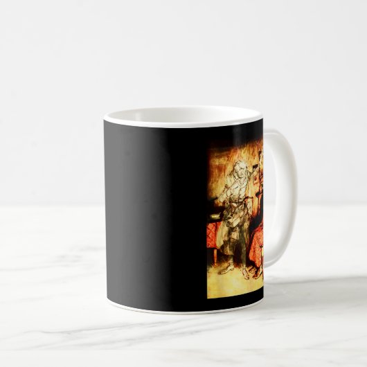 Jacob Marley Ghost Scrooge Bah Humbug Christmas Ca Kaffeetasse (VorderseiteRechts)