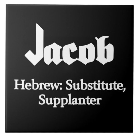 Jacob Meaning Fliese (Vorderseite)