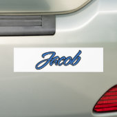 Jacob Name blue Aufkleber Sticker Autoaufkleber (Auf Auto)