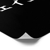 Jacob Name In Japanese Tee Japan Text In Katakana Poster (Ecke)