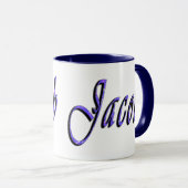 Jacob Name Logo, Tasse (VorderseiteRechts)