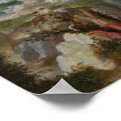 Jacob Patinir - Landschaft mit dem Heiligen Dom Poster (Ecke)