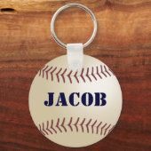 Jacob Personalisiert Baseball Keychain Schlüsselanhänger (Vorderseite)
