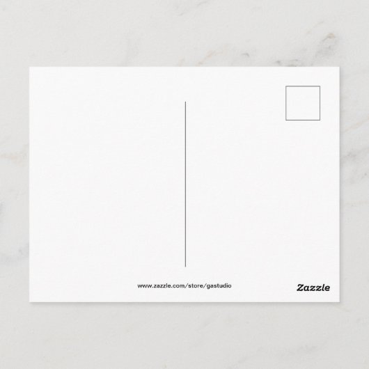 Jacob Riley Creator, Reisender Postkarte (Rückseite)