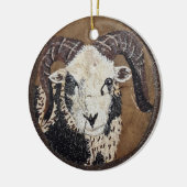 Jacob Sheep Doppelseitiges Ornament (Links)