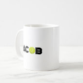 Jacob Tennis Kaffeetasse (Vorderseite Links)