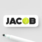 Jacob Tennis Name Tag Namensschild (Beispiel)