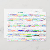 Jacob Text Design II Postkarte (Vorne/Hinten)