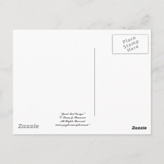 Jacob Text Design II Postkarte (Rückseite)