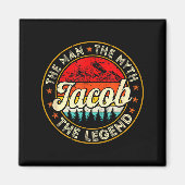Jacob The Man The Myth The Legend D Name Magnet (Vorne)