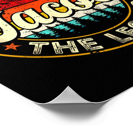 Jacob The Man The Myth The Legend D Name  Poster (Ecke)