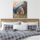Jacob und der Engel | Odilon Redon | Leinwanddruck (Insitu (Schlafzimmer))