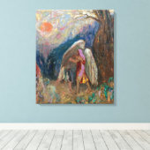 Jacob und der Engel | Odilon Redon | Leinwanddruck (Insitu (Holzboden))