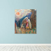 Jacob und der Engel | Odilon Redon | Leinwanddruck (Insitu (Holzboden))