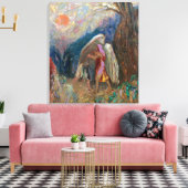Jacob und der Engel | Odilon Redon | Leinwanddruck (Insitu (Wohnzimmer))