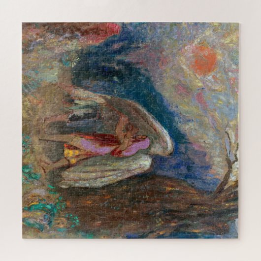 Jacob und der Engel | Odilon Redon | Puzzle (Horizontal)