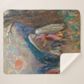 Jacob und der Engel | Odilon Redon | Sherpadecke (Vorderseite (Horizontal))