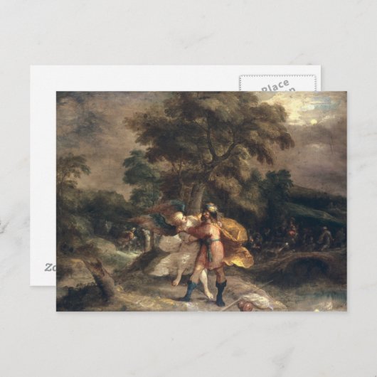 Jacob und der Engel Postkarte (Vorne/Hinten)