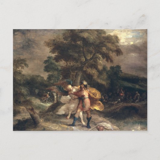 Jacob und der Engel Postkarte (Vorderseite)