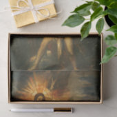 Jacob und der Engel von Gustave Moreau Seidenpapier (Geschenk)