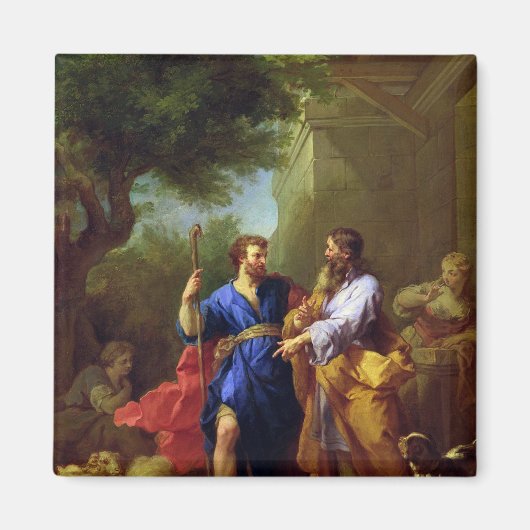 Jacob und Laban, vor 1737 Magnet (Vorne)