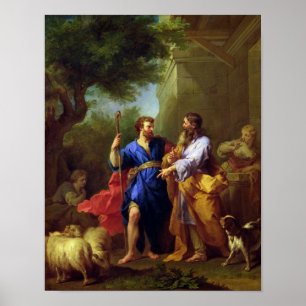 Jacob und Laban, vor 1737 Poster