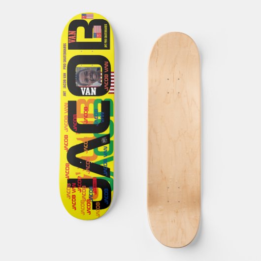 JACOB VAN 2 8 1/4" Skateboarddecke Skateboard (Vorderseite)