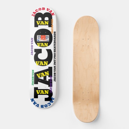 JACOB VAN 8 1/4" Skateboard Deck (Vorderseite)