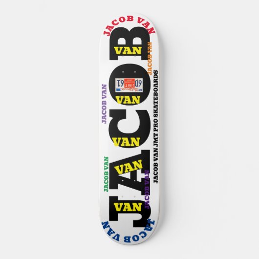 JACOB VAN 8 1/4" Skateboard Deck (Vorderseite)