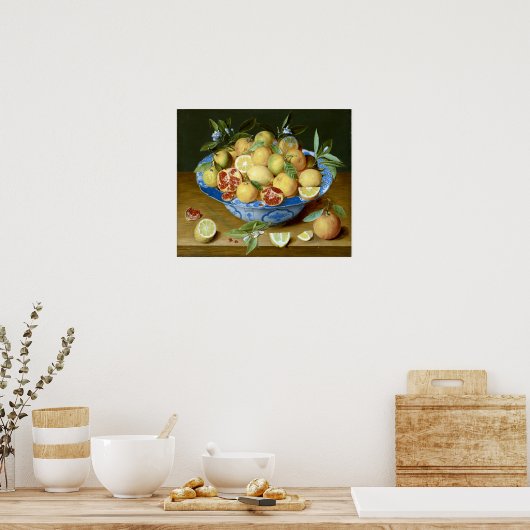 Jacob van Hulsdonck Still Life with Lemons, Orange Poster (Küche)