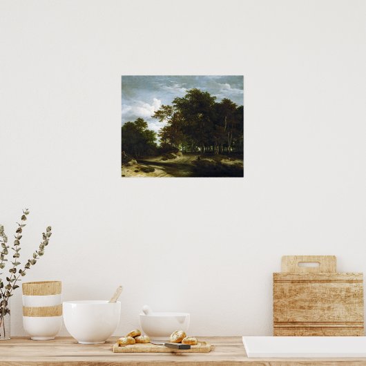 Jacob van Ruisdael Der Große Wald Poster (Küche)