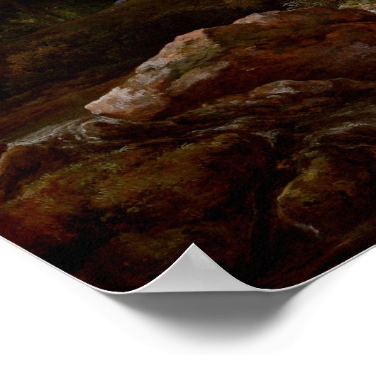 Jacob van Ruisdael Forest Scene Poster (Ecke)