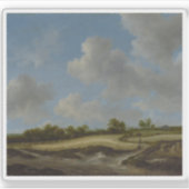 Jacob van Ruisdael - Landschaft mit dem Rollfeld Aufkleber (Vorderseite)